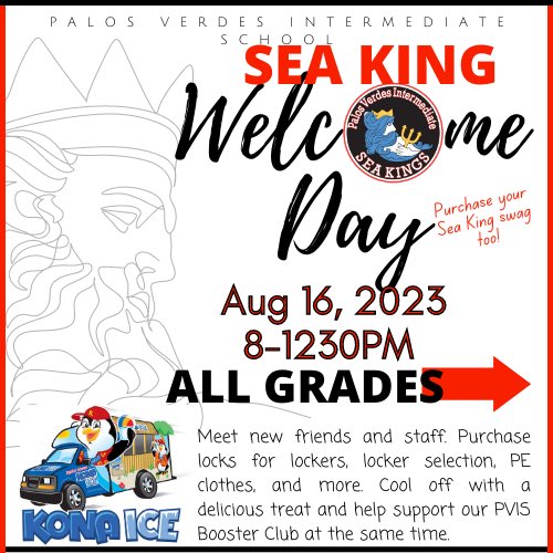 Principal_PVIS's tweet photo. Sea King Welcome Day is one of my favorite days of the year. @PVIS_Seakings  Come by to say hi and cool off with shave ice! 

#EvryStuEvryDay #PVISSeaKings https://t.co/LAk3N0a9LE