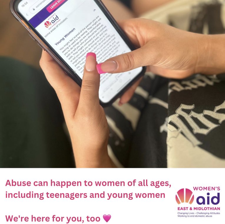 Abuse can happen to women of all ages, including teenagers and young women. We're here for you, too.💜💚💛 📱 0131 561 5800 (Mon-Fri, 9am-4pm) 📧 info@womensaideml.org Website womensaideml.org #internationalyouthday