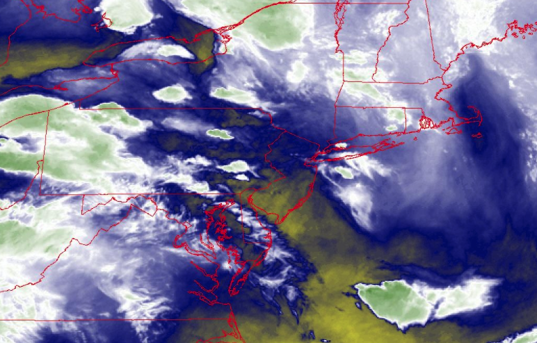 nynjpaweather's tweet photo. Thus far, the going forecast is working out well.  The bulk of the severe thunderstorms are remaining well to the west of the forecast area.  Given the trends in the water vapor satellite, subsidence should continue to limit thunderstorm activity to just a few isolated thunderstorms.  These isolated thunderstorms could touch severe levels but the majority will not.  The thunderstorms will be capable of intense downpours though.  Tonight, the cold front will reach the region with a line of strong to severe thunderstorms capable of intense downpours, frequent lightning, and wind gusts over 40 mph.