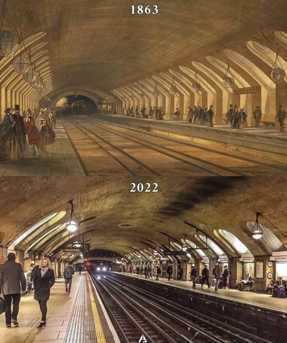 The world's oldest underground station is generally considered to be 'Baker Street' station in London, which opened in 1863 as part of the Metropolitan Railway, the world's first underground railway. It was designed by architect John Fowler and engineer J.H. Greathead. The