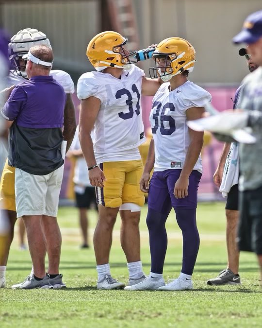 Matt Moscona (@mattmoscona) on Twitter photo There was a new specialist at LSU practice Saturday. 🐯
<a href="/aidan_corbello/">Aidan Corbello</a> (No. 36) is a preferred walk-on. If the name sounds familiar, he’s the son of former LSU PK John Corbello. 🏈
Time to break out the “Corbello for Heisman” shirts! 😉 There was a new specialist at LSU practice Saturday. 🐯
<a href="/aidan_corbello/">Aidan Corbello</a> (No. 36) is a preferred walk-on. If the name sounds familiar, he’s the son of former LSU PK John Corbello. 🏈
Time to break out the “Corbello for Heisman” shirts! 😉