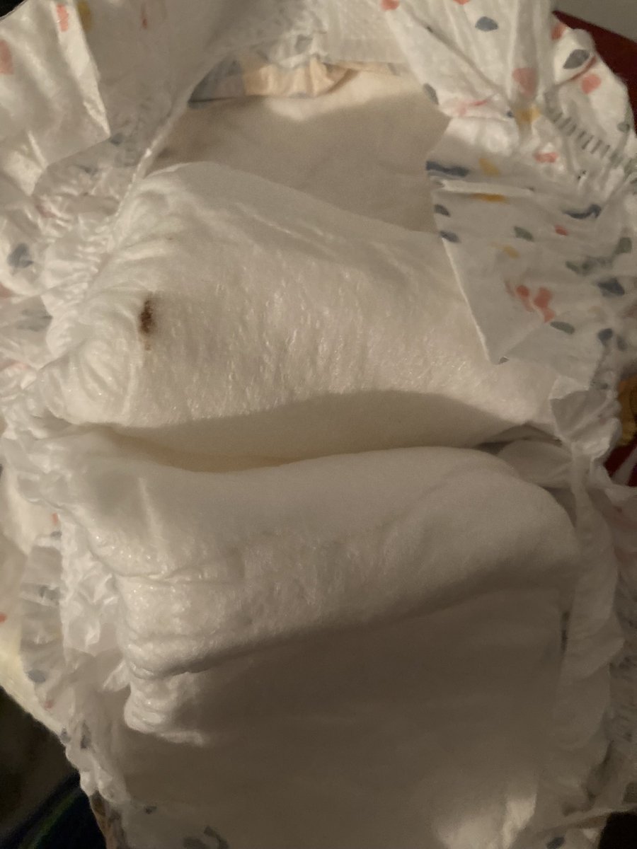 radioraines's tweet photo. @Huggies what is going on with your diapers? I just opened a second pack of Little Movers dirty diapers. This is at least 4 diapers now I have found with these spots on them. https://t.co/CxgRruUpI2