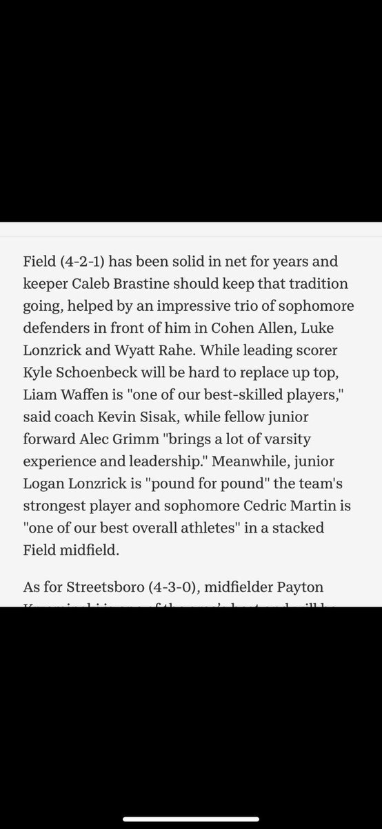 My boys #Pound4pound <a href="/LonzrickL/">Logan Lonzrick</a> &amp; <a href="/LLonzrick/">Luke Lonzrick</a> proud of your hard work on andnoff the field. Have a great season <a href="/FieldBSOC/">Field Boys Soccer</a>! Thanks <a href="/JLRSports/">Jonah L. Rosenblum</a>