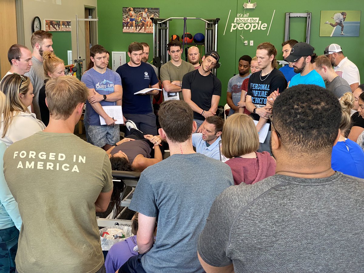 DrB_Forbes's tweet photo. Day 2 of DN-1! Look at these motivated clinicians! Here in Charlotte, NC learning evidence based dry needling to advance their skill sets and improve their patient outcomes! #AAMT #CertDN https://t.co/Tf1qMDrjnk