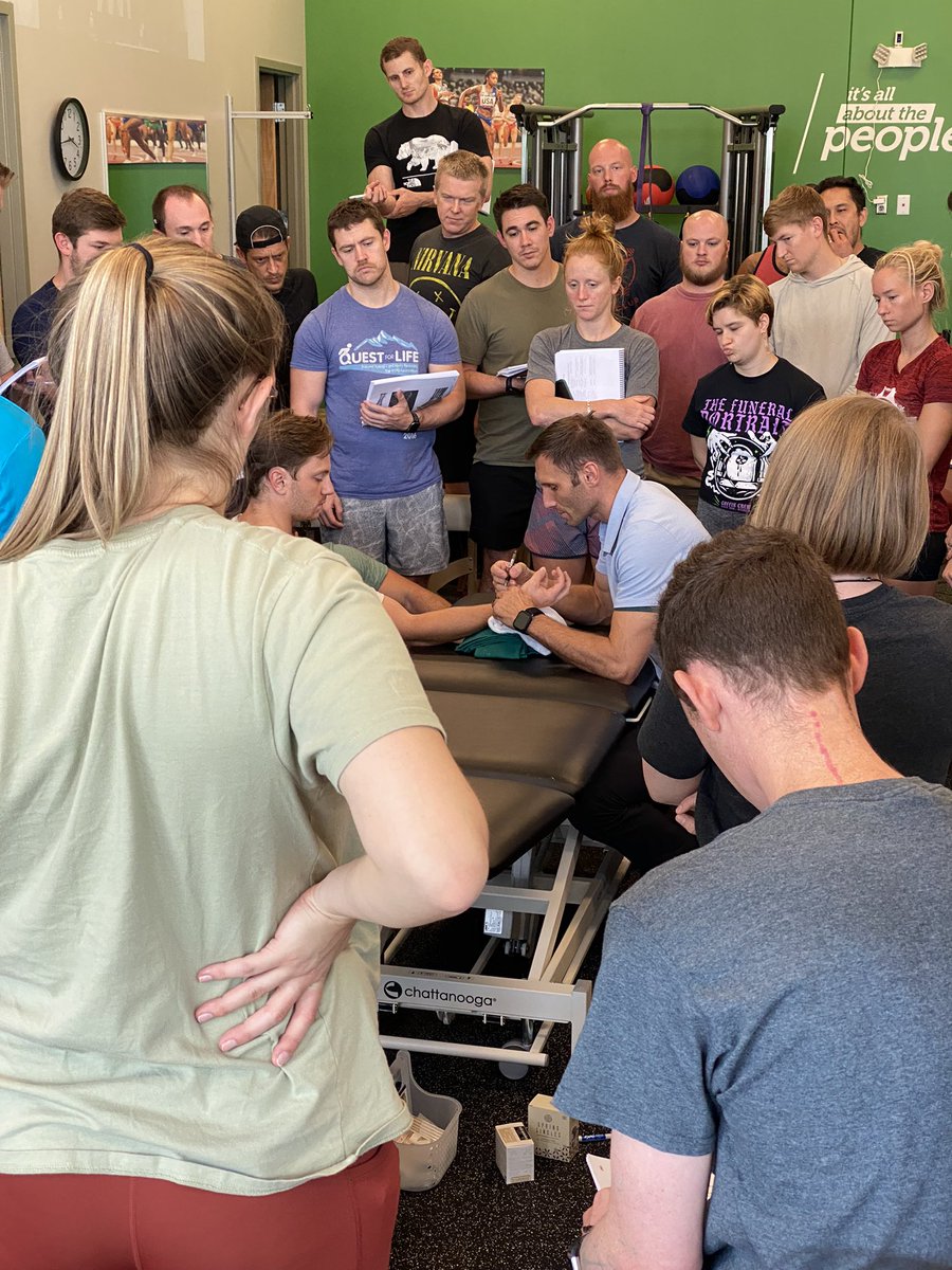 DrB_Forbes's tweet photo. Day 2 of DN-1! Look at these motivated clinicians! Here in Charlotte, NC learning evidence based dry needling to advance their skill sets and improve their patient outcomes! #AAMT #CertDN https://t.co/Tf1qMDrjnk