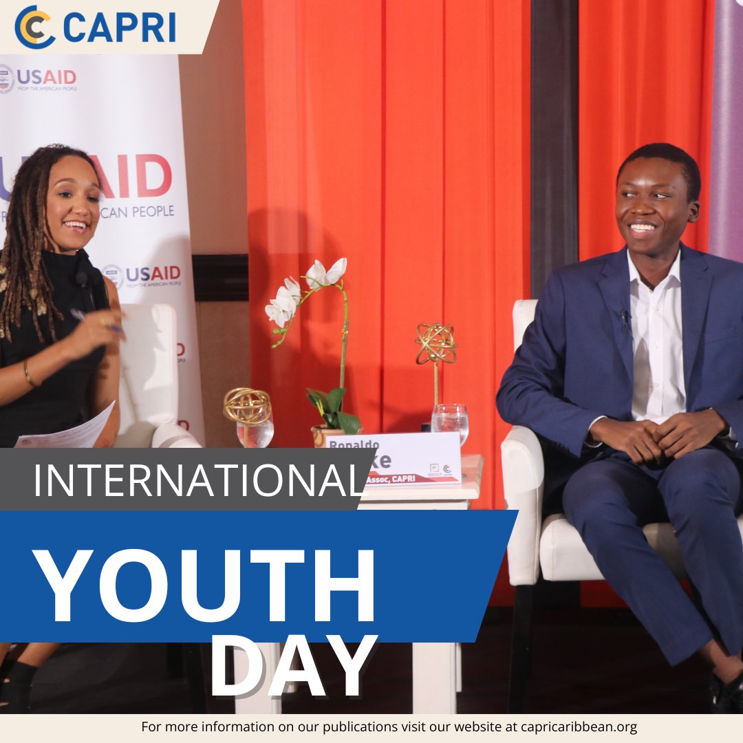 It’s International Youth Day! 

This day celebrates the potential of Youths as partners in today’s global society. 

In honor of this day we recognise the youths that make up our CAPRI Team, thanking them for consistently producing excellent work.