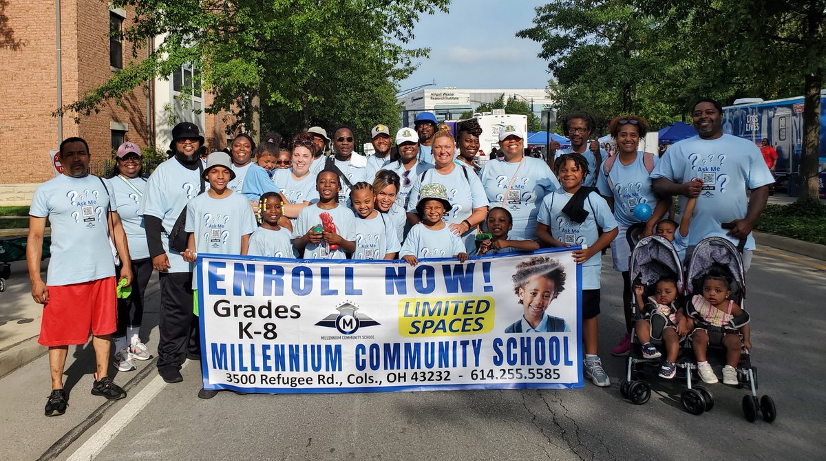2KSchool's tweet photo. Millennium Community School was well represented at today's African American Male Wellness Walk! Thank you to all parents, students, staff members and friends who participated. 
#2kschool #OneoftheBest #WeGrowKids https://t.co/FbZRxuhyQ7