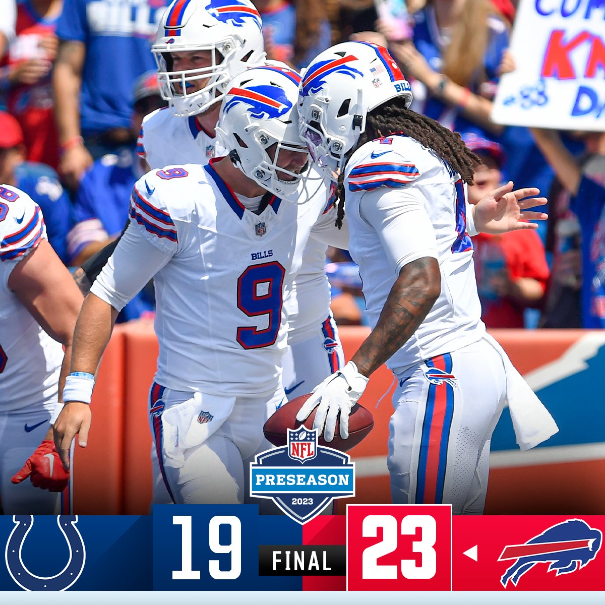 Final: Buffalo get the W at home! #INDvsBUF