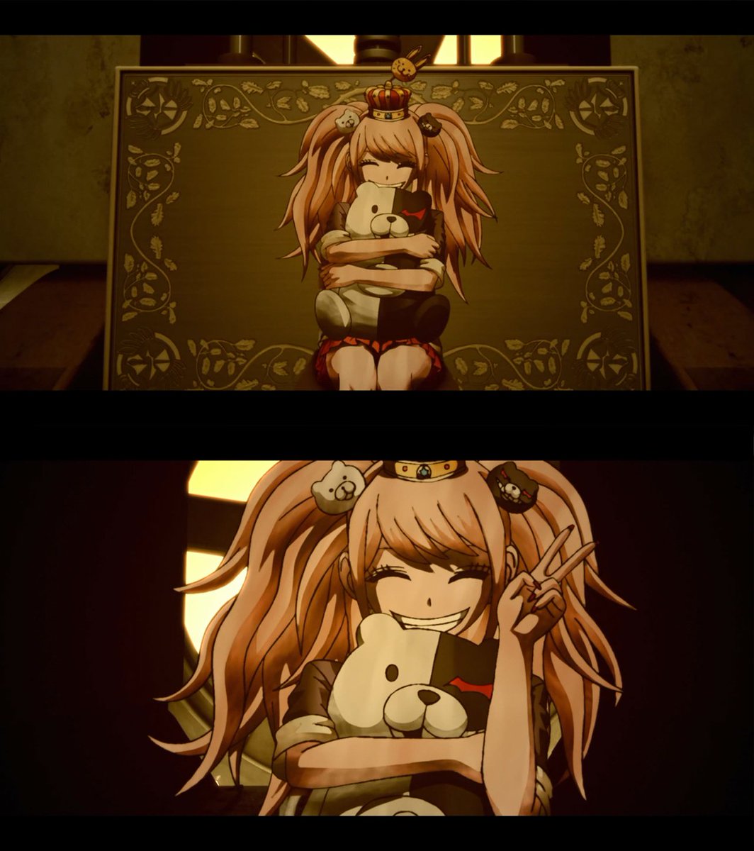 Crunchyroll's tweet photo. Despair 😁✌️ (via Danganronpa: The Animation) https://t.co/42lgea8Kbu