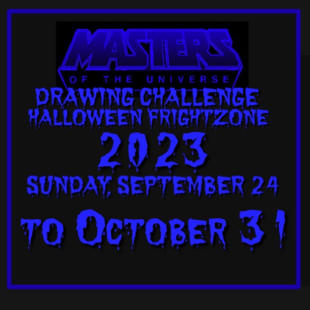 Coming this Fall… 
#motuhalloweenfrightzone2023 

#motudrawingchallenge 

#heman #MastersoftheUniverse #motu #halloween2023