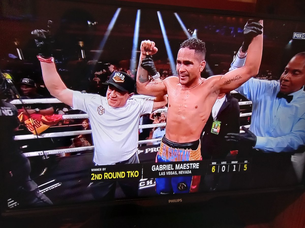 anibalsosa404's tweet photo. Impresionante Maestre 🇻🇪🥊💥.
Con todo en contra metió un Ko espectacular 
#MaestreMarshall 
#BoxeoxFox https://t.co/lRqCCvXUCn