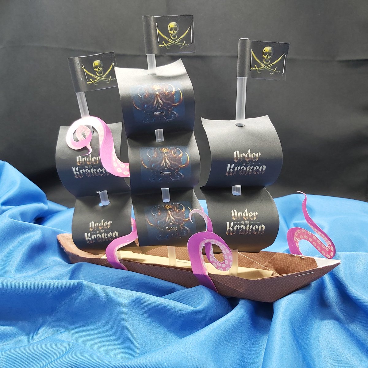 <a href="/OTKraken/">OrderoftheKraken</a> Ahoy pirates, show us your best paper pirate ship and you might win an OTK Pirate NFT and some $RUM!  Yarrrrrr!
Check out #PiratePalooza at <a href="/OTKraken/">OrderoftheKraken</a>, lots of events with loads of prizes to be won 🏴‍☠️