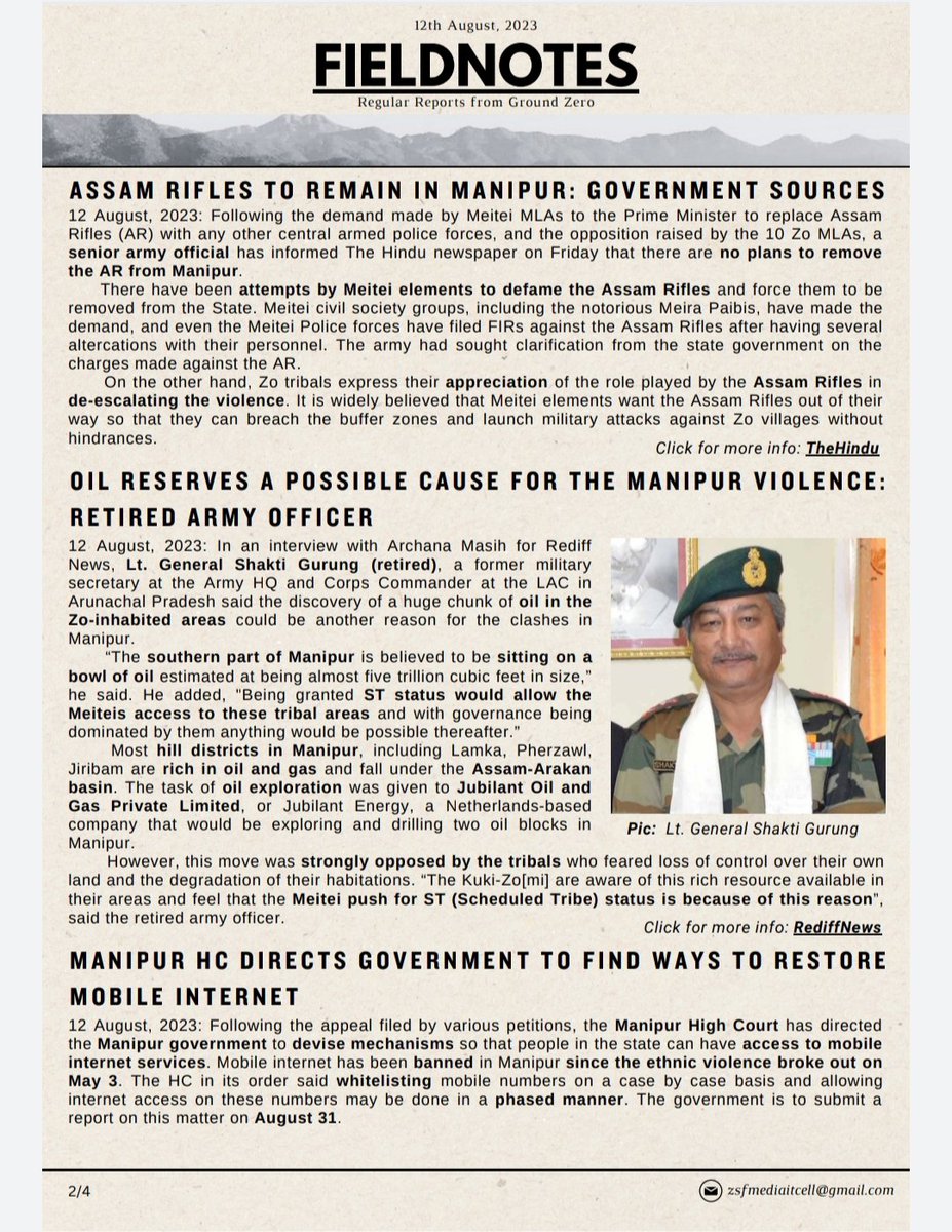 valte_min's tweet photo. FIELDNOTES
Regular Reports From Ground Zero
📍
•Meitei Terror Outfits Call For Boycott Of Independence Day
•Meitei Civil Society Body Postpones Planned Rally
...
And More 👇
#ManipurViolence
@narendramodi @AmitShah @rashtrapatibhvn @NBirenSingh @BDUTT @themojostory @htTweets https://t.co/U6GtGX7viv