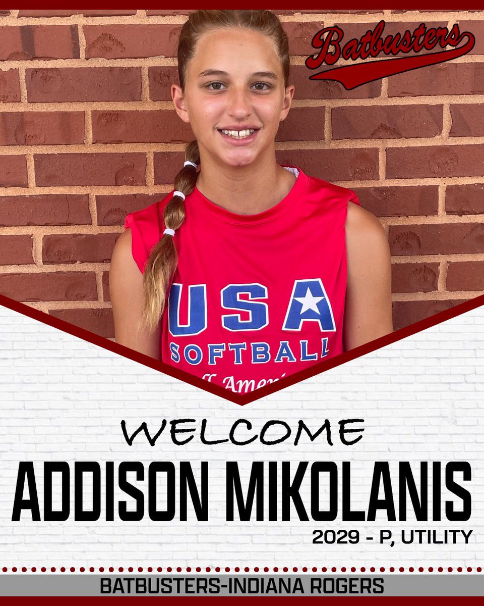 💥Roster Alert💥 Batbusters -Rogers would like to welcome #14 Addison Mikolanis to our 23-24 Roster.