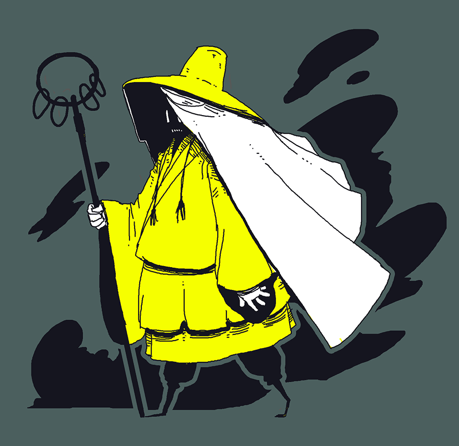 「あさらくがき」|大鳥のイラスト