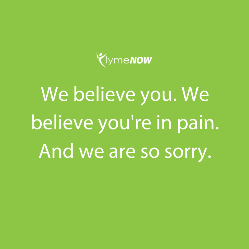 In a world where so many don't believe in Lyme, we're here to tell you that we do 💚 #LymeNow #Lyme