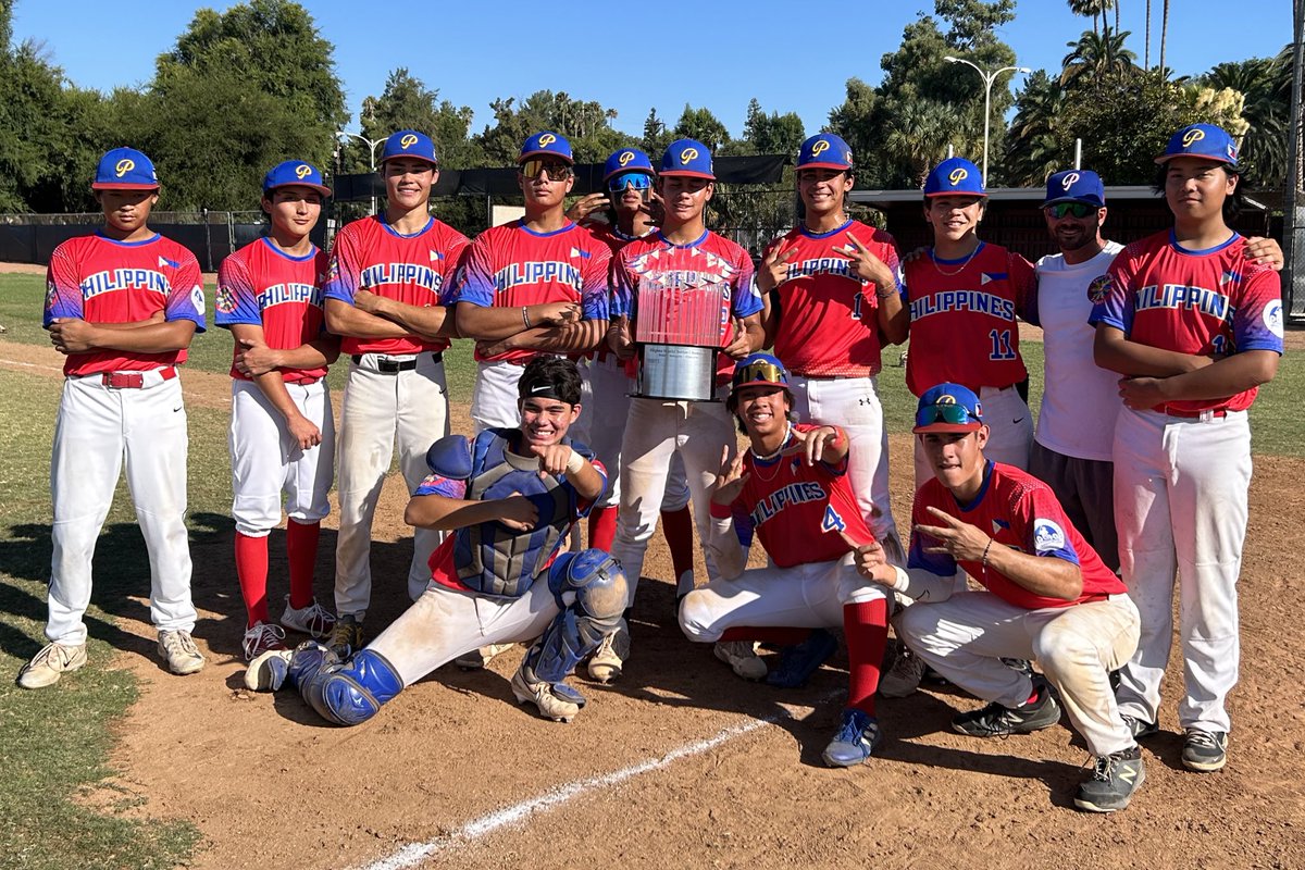 Philippinesbsbl's tweet photo. #FilipinoWS23 🇵🇭

🏆 SoCal Red 

See you in 2024! https://t.co/VOXCXzG5o0