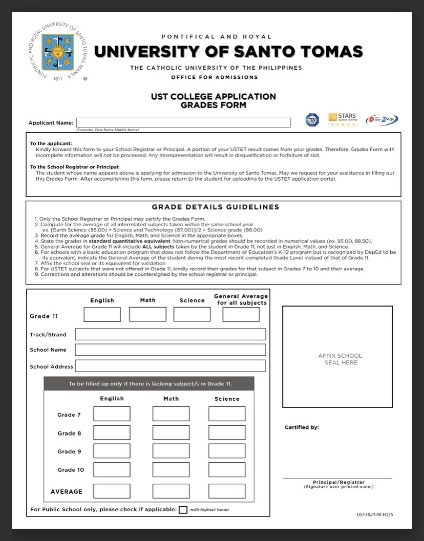 ustet_1611's tweet photo. Kukuha ka ba ng USTET? Gamitin ang grades form hindi ang report card. Pag report card ang ginamit mo sigurado "incomplete" application mo dahil wrong requirements. #ustet #ustet2024 #ust #gouste #ustetcutie https://t.co/N057uTNnFu