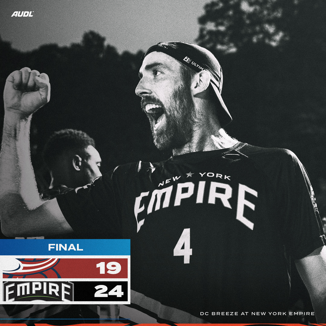 New York set the single-game record for fewest turnovers in a game (4) as they clinch their second straight East Division crown, and 28th straight win

#AUDL2023