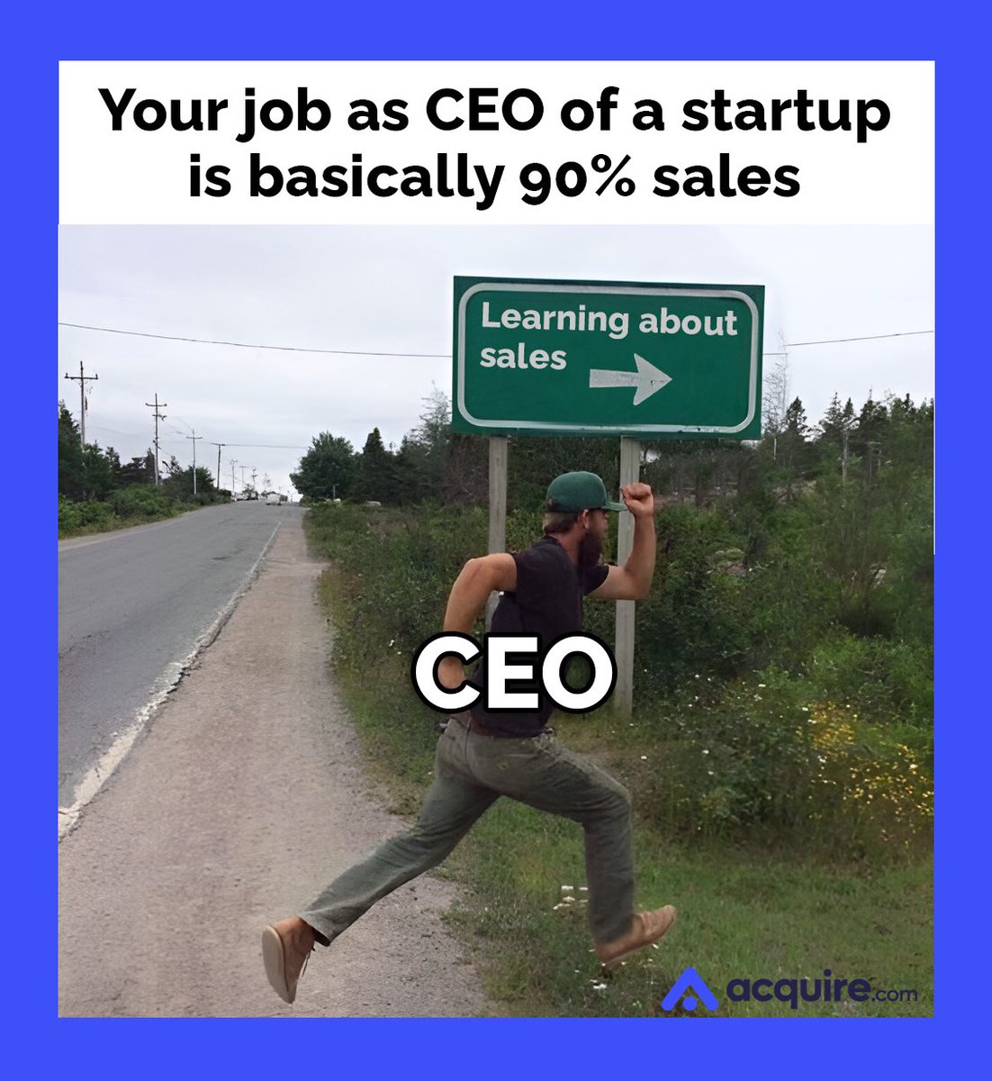 Startup founders please learn sales.

It’s basically the whole job.