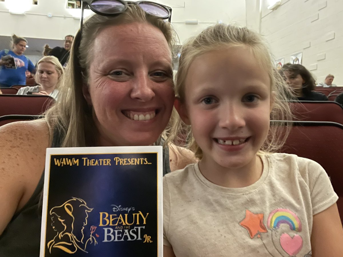 MrsZollitsch's tweet photo. Enjoying Beauty and the Beast Jr with this beauty, as performed by @WAWMTheater 
Amazing!!! 💛💛💛
#WAWMproud https://t.co/AvYtGVQbpe