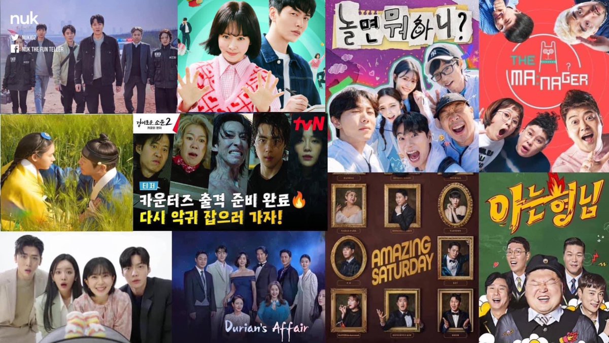 nUKiOz's tweet photo. #KDramaRatings 12.08.23
#TheRealHasCome KBS ➜ EP41 : 20.5% ⬇️
#TheFirstResponder2 SBS ➜ EP4 : 6.0% ⬇️
#MyDearest MBC ➜ EP4 : 5.2% ⬇️
#DurianSAffair TVCh ➜ EP15 : 5.185 | 7.389% ⬆️ สถิติใหม่ต่อเนื่อง 🤩
#BehindYourTouch JTBC ➜ EP1 : 5.275% ☝🏻😍
#TheUncannyCounter tvN ➜ EP5 : 4.135% ⬇️
#HangoutWithYoo MBC ➜ EP196 : 2.9% ⬇️
#TheManager MBC ➜ EP259 : 4.1% ⬆️
#AmazingSaturday tvN ➜ EP276 : 2.000% ⬇️
#MenOnAMission JTBC ➜ EP396 : 1.873% ⬇️