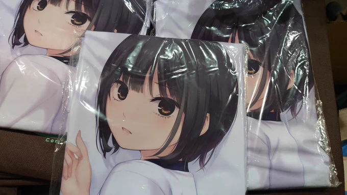 前回冬コミの抱きまくらカバーも3点ほどありましたので、お求めの方はレジにて申し付けくださいませ