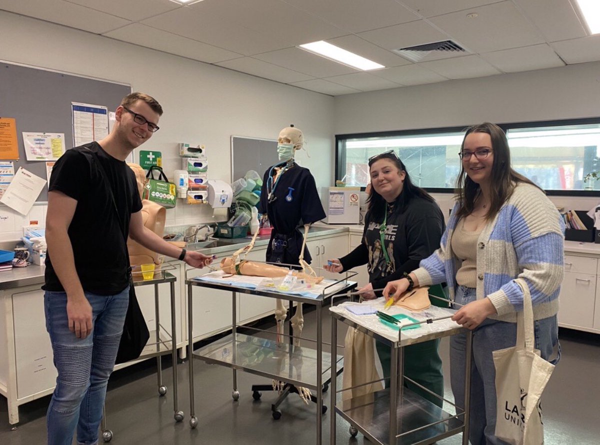 Our clinical health and nursing labs are specially oriented toward #RuralHealth — because you have to ready for anything when you live and work in the country #LaTrobeOpenDay 🚑⚕️🩻