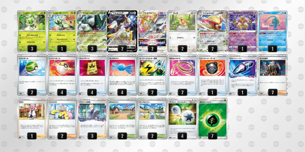 pokeca_book's tweet photo. 8/12【土】ジムバトル優勝デッキまとめ https://t.co/F2DrcfVW2l 

75デッキコード掲載
ジュペッタ＋ミミッキュ
バンギラス＋カイリキー
キラフロル
マスカーニャ　など https://t.co/a98ZstpzgC