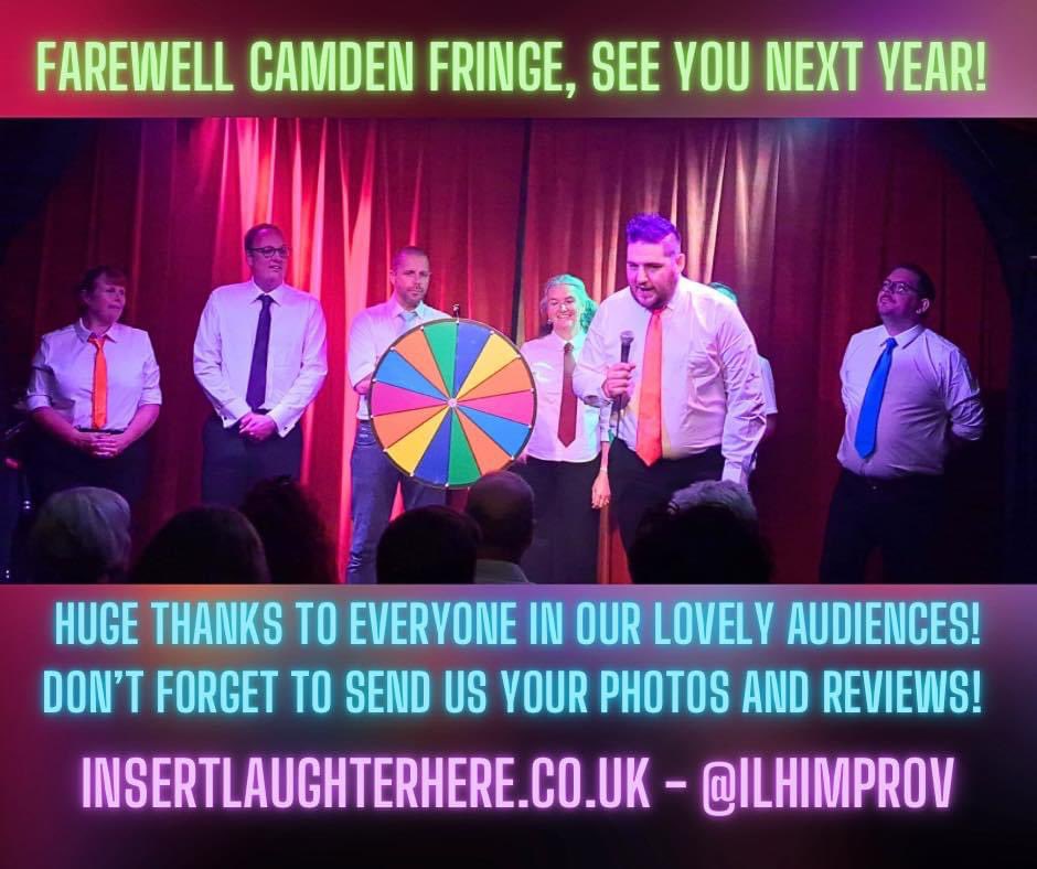 And that’s a wrap for this year’s play date with <a href="/ILHimprov/">Insert Laughter Here - FB/IG</a> playing at <a href="/museumofcomedy/">Museum of Comedy</a> for <a href="/CamdenFringe/">Camden Fringe</a>.  Lots of fun was had and hopefully we get to go out to play again soon 🥳