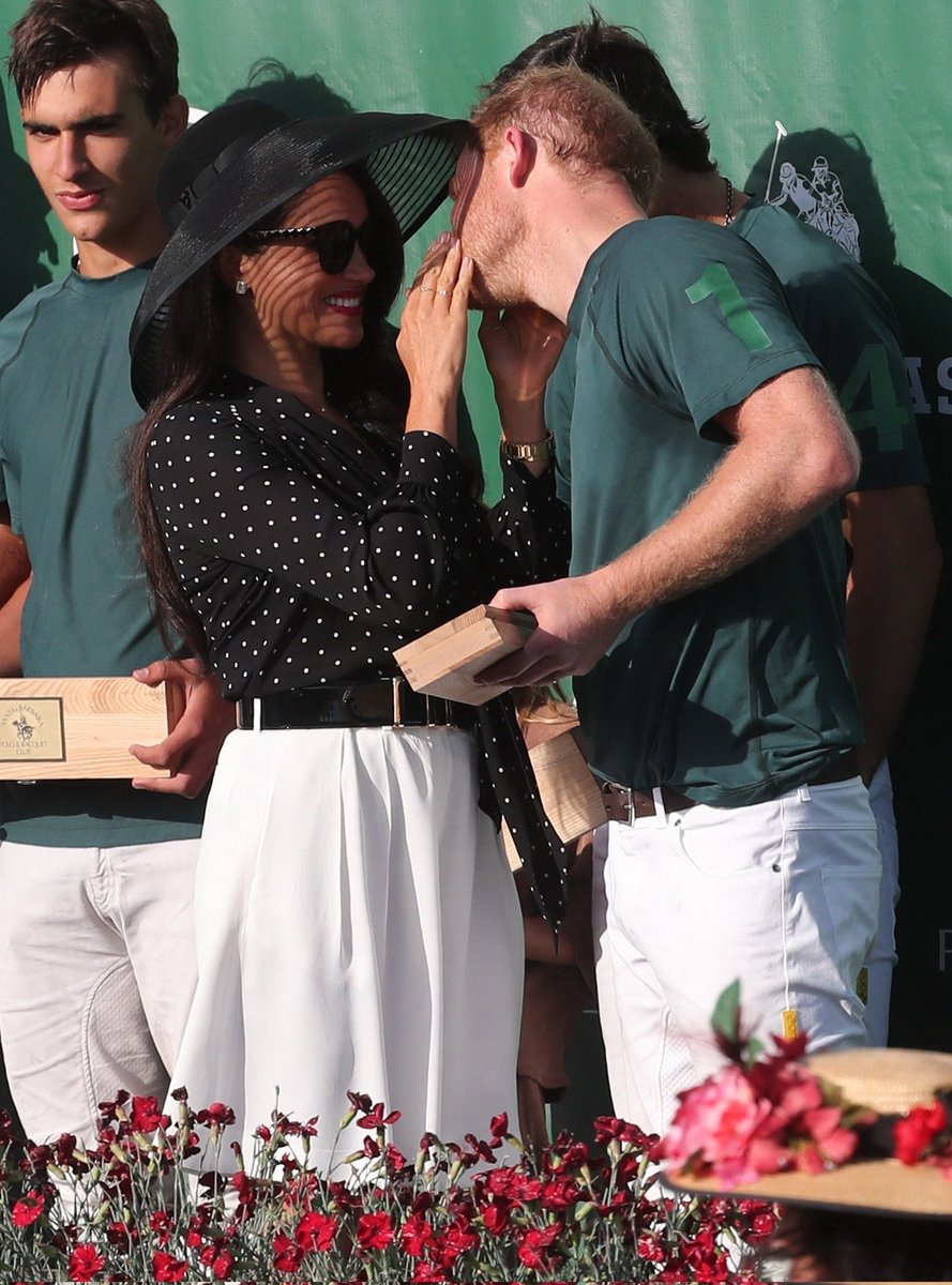Pinka84's tweet photo. Day 9 

In light of Harry being in Singapore for a polo match today, here is my favorite moment of Harry&amp;Meghan at a polo event. I love Meghan here. Always a supporting P Wife &amp; as always she looks very beautiful! 

#SussexSquad #HarryandMeghan #PWife https://t.co/NuSTdfhzPO
