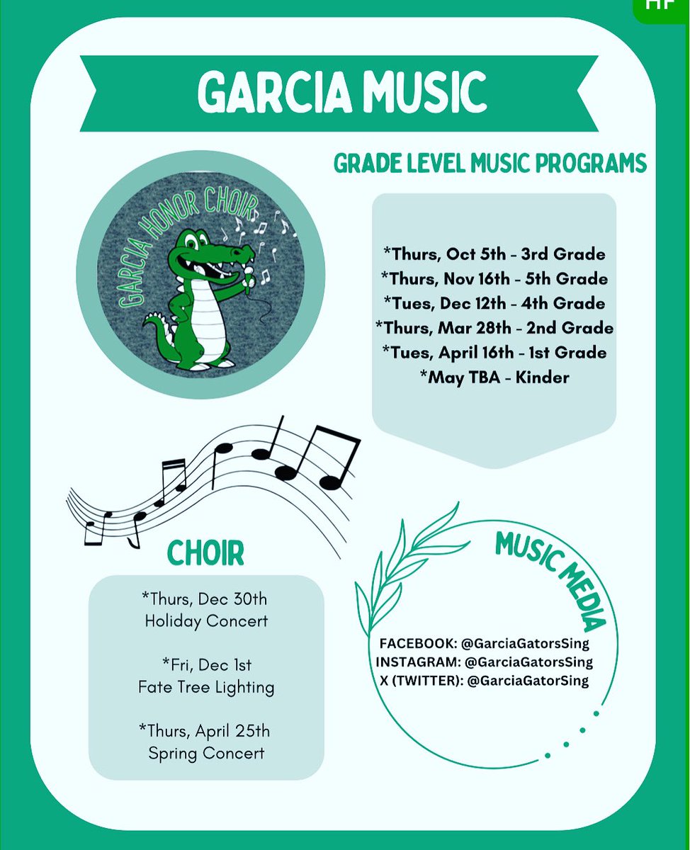 Excited for another fabulous year of music making! 💚🎶💚
