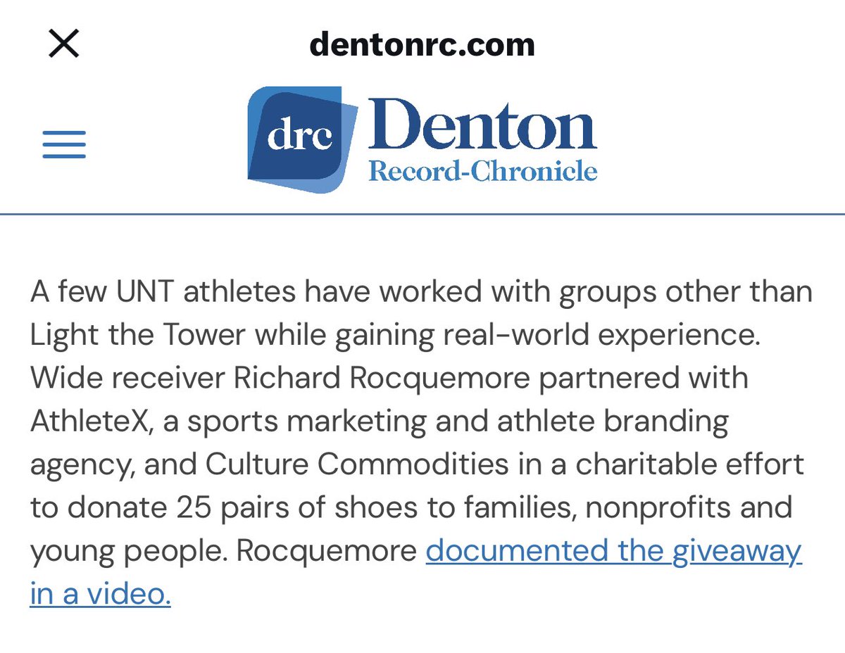 AthleteXM's tweet photo. We can’t wait to continue to help the NIL efforts in Denton https://t.co/Xyh1IPqnR9