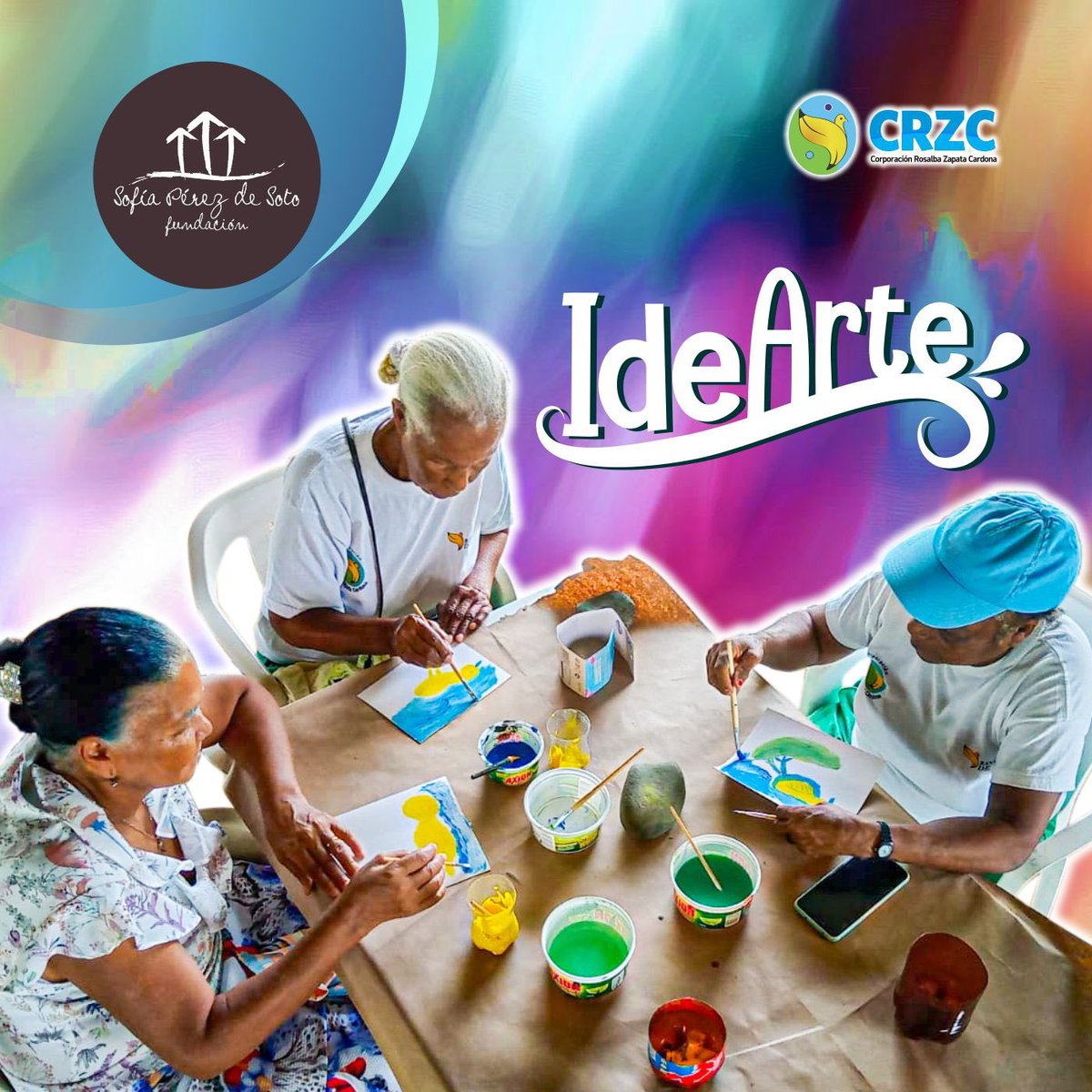 CRZCbananeras's tweet photo. #CRZC En Nueva Colonia — Los adultos mayores del Corregimiento de Nueva Colonia exploran su creatividad a la vez que comparten sus anécdotas y vivencias a través del proyecto IdeArte, liderado por la #CRZC.
Agradecemos a la Fundación Sofía Pérez de Soto el apoyo a este proceso. https://t.co/X42zkpQk7i