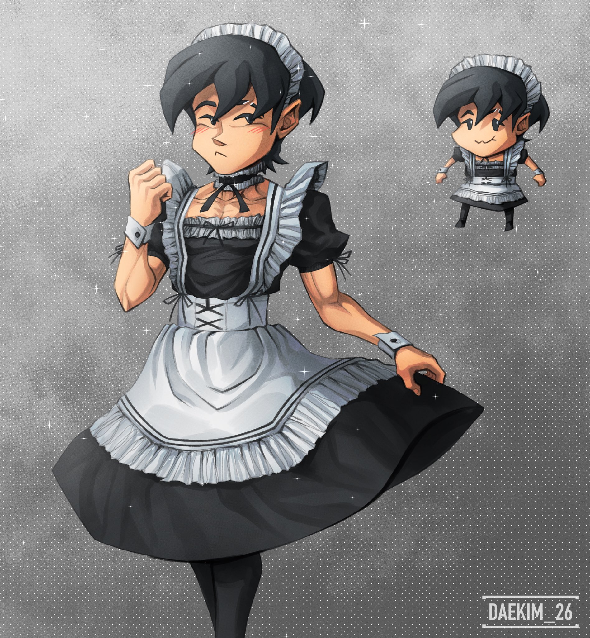 Maid outfit drawing online