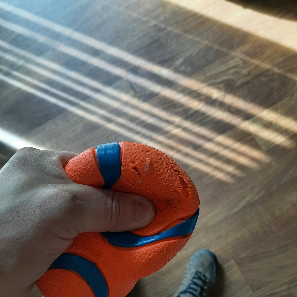 KilarSquad's tweet photo. @chuckituk this was purchased earlier today and has already turned to garbage. Have many other your other balls maybe just something with this toy? https://t.co/i77BBOdqFQ