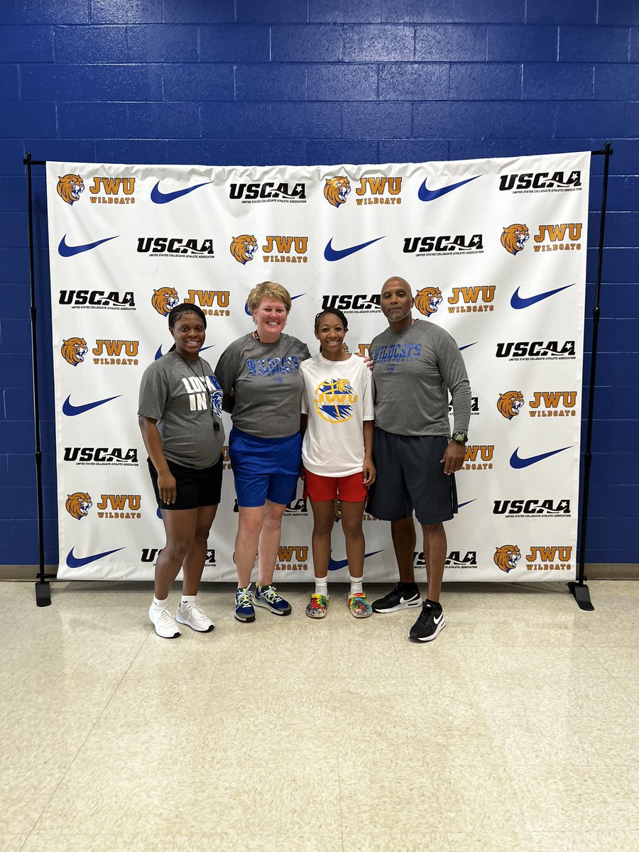 tyballin2024's tweet photo. Great time today at @JWU_WBB elite camp!! Thank you @CoachJillDunn @CoachLexHamp and Coach White for the opportunity to learn about your great program 🫶🏽 @westcabWBB https://t.co/rrcbjApeJY