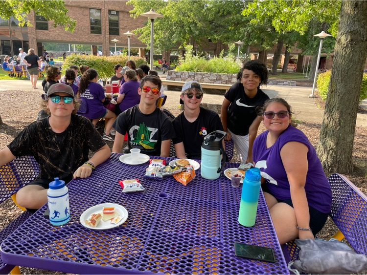 BMRStrong's tweet photo. 2023 BMRHS Band Camp BBQ! These performers worked SO HARD this week! LOVE this time of year in Charger Nation! 🙌🏻💜💛 https://t.co/BtfjPDeXPE