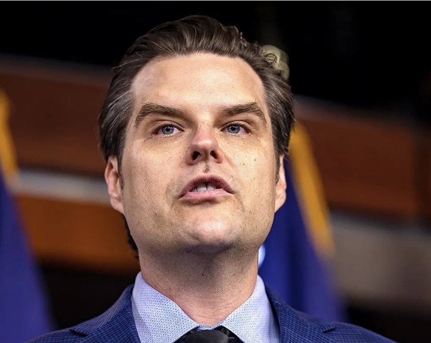 AZ_Brittney's tweet image. Florida Republican Matt Gaetz suggests he may become Attorney General if Trump is reelected.  That alone should convince people to vote Blue! Do you agree? 🖐️❤️