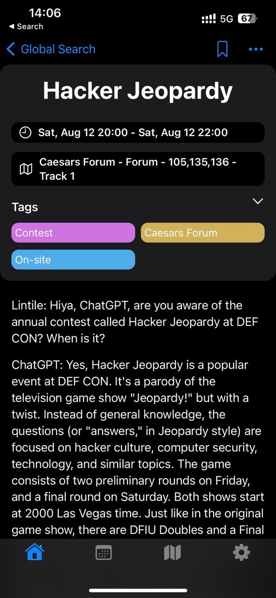 defcon's tweet photo. 🚨Breaking - Hacker Jeopardy is moving to Track 1! Go to Track 1 tonight for Hacker Jeopardy. #DFIU and sit alone in the wrong place.

Hacker Jeopardy. 8pm. Track 1. TIA. https://t.co/GtLzkVbR7W