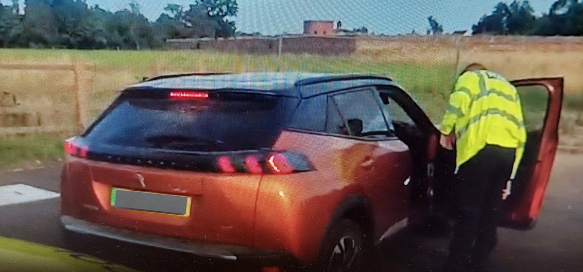 NSRAPT's tweet photo. #PHQRPU stopped this car just off the #A14 #Wherstead #Ipswich this afternoon. The driver only had a provisional licence, had no insurance, was in possession of #cannabis and tested positive on a @DrugWipeUK and was #arrested  Vehicle #seized #Pc1202 #Sc9294 #Ps1852 https://t.co/ZH7bJx9M0w