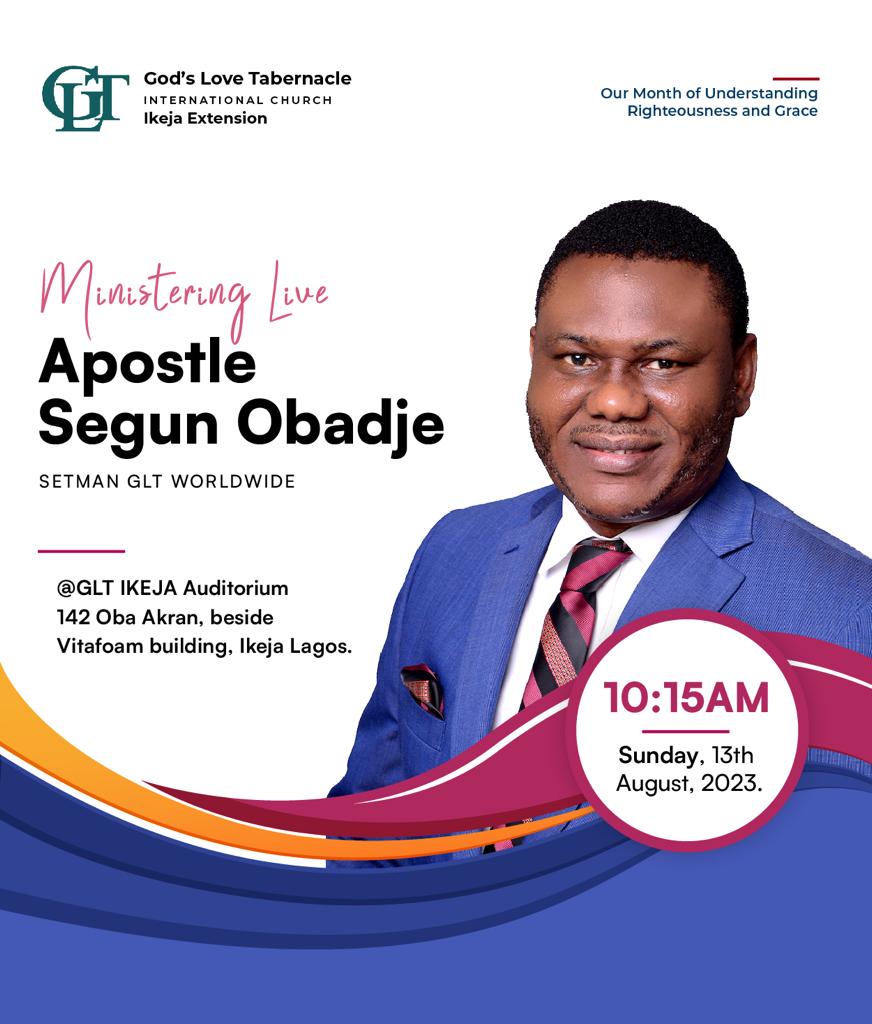 PstSegunObadje's tweet photo. By the grace of God, I'll be ministering LIVE at @gltikeja tomorrow. Kindly invite your friends and loved ones in and around Ikeja to come partake of the Lord's banquet; it's going to be a feast of fat things!!! See you there!
#GLTChurch #GLTNation https://t.co/ykt0j8Mj07