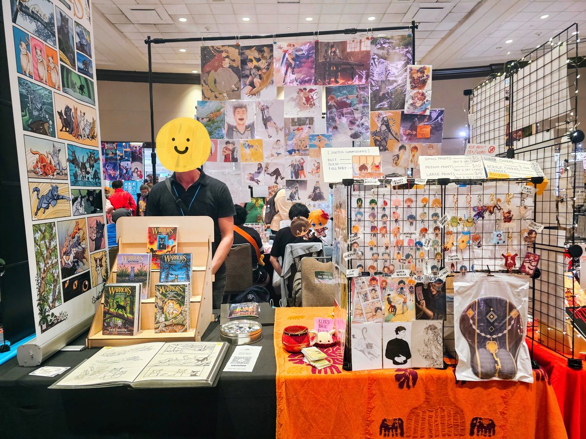 at @FlameCon table I94 today & tomorrow! 🔥
