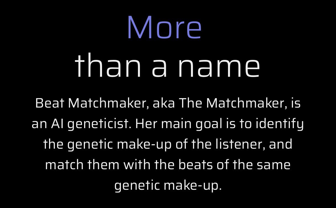 BeatMatchmaker's tweet photo. Beat Matchmaker is the name of the beat marketplace. 

Though Beat Matchmaker is much more than just a name. https://t.co/48vAPCO6sM