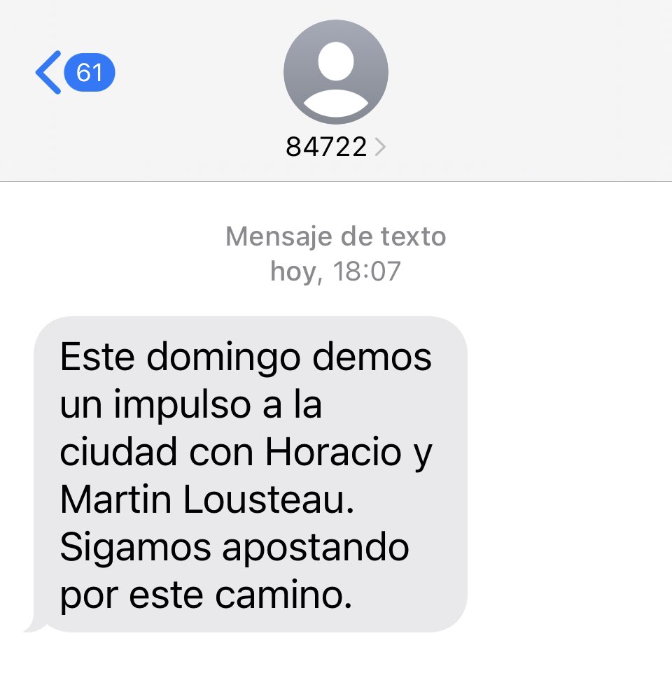 lauritalonso's tweet photo. ¿Qué es este mensaje de texto violando la veda electoral? ¿Cómo tienen mi teléfono y el de miles de porteños? Quiero imaginar que no habrán usado las bases de datos oficiales de las vacunas del covid, por ejemplo … #ViolaciónDeVeda #ViolaciónDeDatos https://t.co/3No6OHUIs5