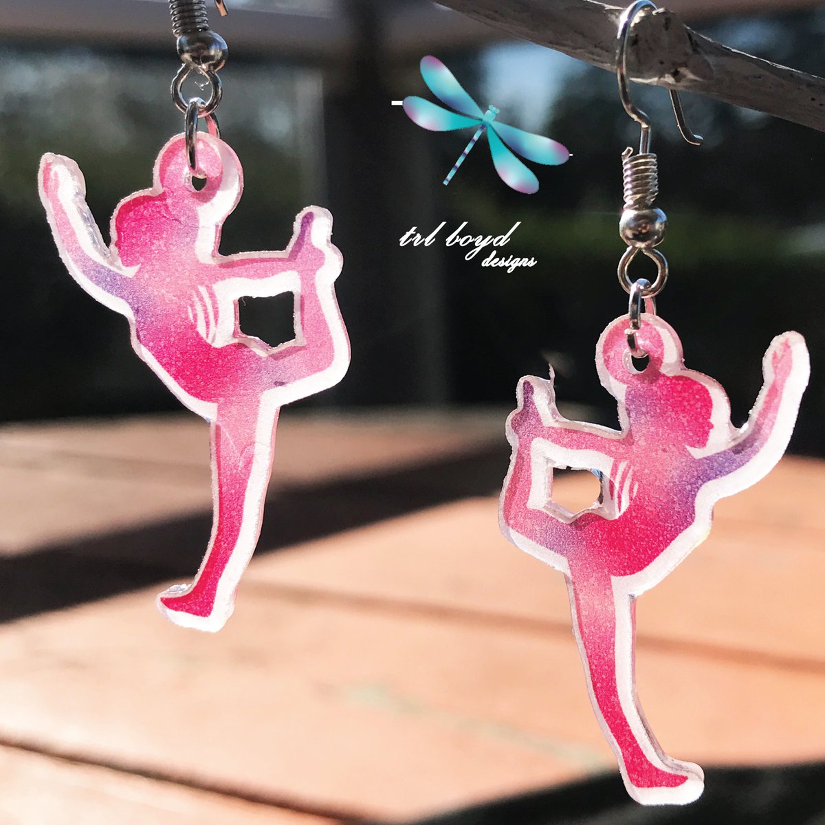 Pink yoga pose earrings are available at trlboyddesigns.etsy.com

They would make a great gift for you yoga instructor, yoga friend, or just for yourself.

#yogalife #yogalove #yogapractice #yogaflow #etsyfinds #earrings #noveltyearrings #resinearrings