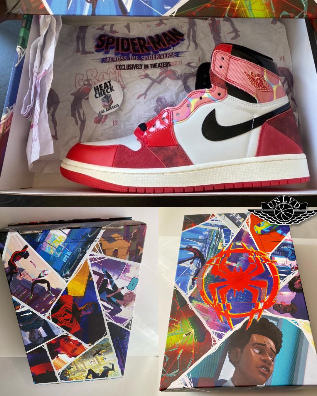 Aviator on X Air Jordan 1 High OG Spider Man Across the Spider Verse Promo F F Box Via heatchecklosangeles Special packaging given to friends and family of the movie. https t a8XUsLE8CD X