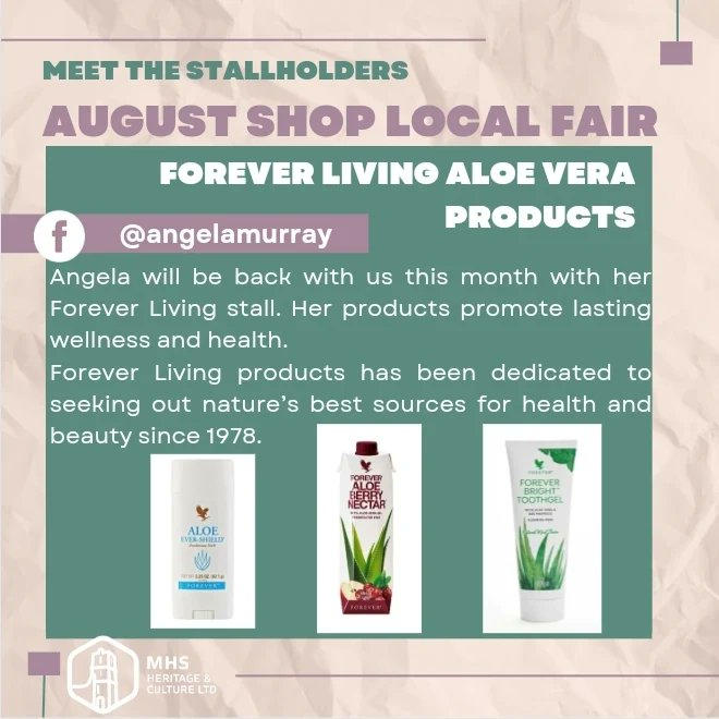 Two more stall holders who will be back for our August Shop Local Fair are the Crafty Cousins and Angela Murray with her Forever Living Aloe Vera Products. They will be at our centre, 11 Main Street, Maghera on Saturday 19th August from 10am to 3pm.
