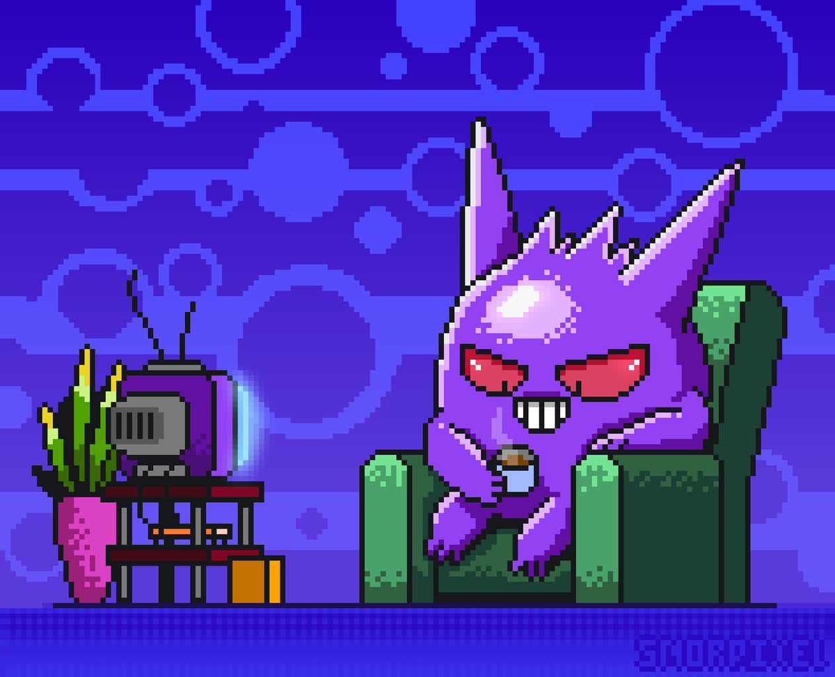 snorpixel's tweet photo. #Gengar chillin for @Pixel_Dailies

#pixel_dailies #pixelart #aseprite #ドット絵 #madewithaseprite https://t.co/GkTBjnzc2g