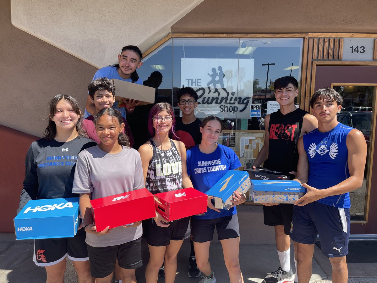 Huge S/O to TheRunningShop &amp; <a href="/sunnysideusd/">Sunnyside Unified School District</a> in Tucson, Az for your amazing &amp; continued support of our XC Program &amp; our student athletes. Thank you for taking care of us. You are very much appreciated. A special thank you goes out to Mr. Jose Gastelum who puts our students 1st!